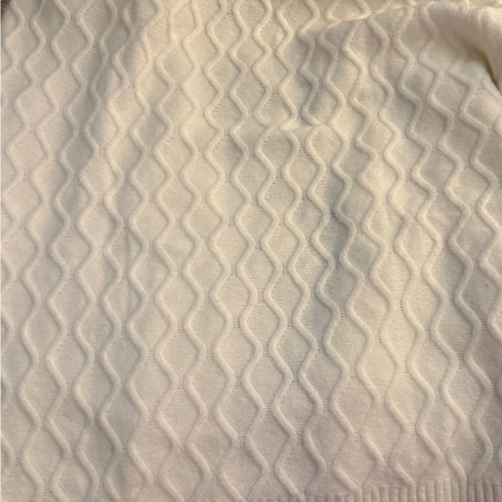 Talbots Light Cream color Cable-Knit Cardigan Sweater size XL NWT - Picture 4 of 5